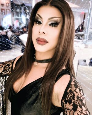 Shuga Cain Instagram - I know it’s Christmas, but one last post from @macys Halloween Drag Dinner as #morticiaaddams