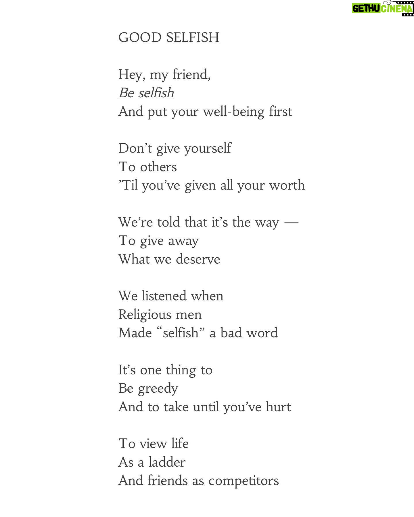 Shungudzo - 1.2K Likes - Time to be good selfish.