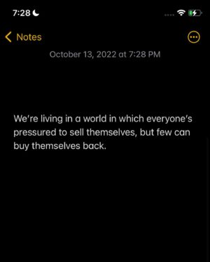 Shungudzo Instagram - Repeat with me (if you feel like it): I am a person, not a product. I am a person, not a product. I am a person, not a product. I make things, but I am not a thing. I share things, but I am not a thing. I like things, but I am not a thing. I am someone regardless of the outcomes of some things. I am a person, not a product.