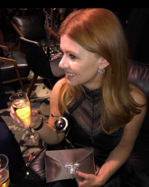 Sian Gibson Instagram - Thanks again @gasiajewels for the bling!!!!!!! And thanks to @wilburandgussie for the most beautiful bag, I’m in love with it 😍