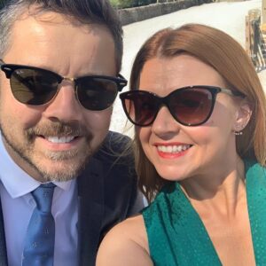 Sian Gibson Instagram - The most beautiful bride and most beautiful wedding @nadineals !! ❤️❤️❤️ Handy hint - Prosecco, sun and Spanx do not mix! 🤢