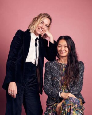 Siân Heder Instagram - A beautiful time at the #spiritawards last weekend. With my honorary co-chair @chloezhao. My partner in teleprompter fear and awkward IMDb engagement photos. So happy to support @filmindependent and the incredible filmmakers/actors being honored this year. These are my people. Also thanks to my style/glam team - @edmondalison @kelawong and @craiggangi. And this suit from @annamasonlondon that I want to wear every day of my life…