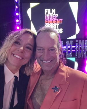 Siân Heder Instagram - A beautiful time at the #spiritawards last weekend. With my honorary co-chair @chloezhao. My partner in teleprompter fear and awkward IMDb engagement photos. So happy to support @filmindependent and the incredible filmmakers/actors being honored this year. These are my people. Also thanks to my style/glam team - @edmondalison @kelawong and @craiggangi. And this suit from @annamasonlondon that I want to wear every day of my life…