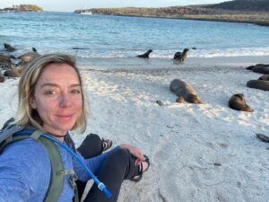 Siân Heder Instagram - Absolutely epic trip to the Galápagos Islands guided by @naturalhabitatadventures. I’m totally floored by these islands and the intense conservation effort on the part of Ecuador to protect them and the animals that live there. Grateful to our guides @karlamalomar and @vmarurim! I feel so lucky to have been able to take this trip. And my IG might now be forever devoted to sea lions and blue footed boobies…