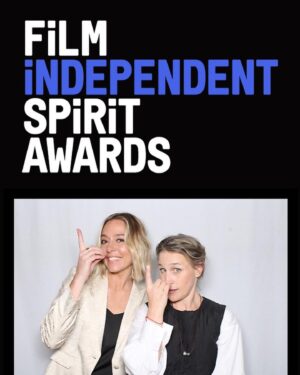 Siân Heder Instagram - Old friends and new friends at the @filmindependent spirit awards brunch. And yes @pamelaribon and I are signing “dick” in honor of her brilliant Spirit and Oscar nominated short film “My Year of Dicks”.