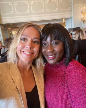 Siân Heder Instagram - Old friends and new friends at the @filmindependent spirit awards brunch. And yes @pamelaribon and I are signing “dick” in honor of her brilliant Spirit and Oscar nominated short film “My Year of Dicks”.