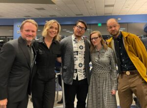 Siân Heder Instagram - So fun to moderate the WGA Beyond Words panel and get to hang with these geniuses! @riancjohnson @realsarahpolley @dunkwun #joerobertcole