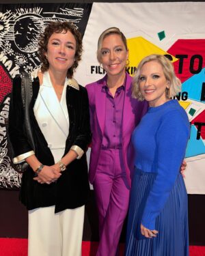 Siân Heder Instagram - So fun to host the @womeninfilmla party to celebrate this years batch of Oscar Nominees with my friend @themarleematlin. I’ve been blown away by the films this year. Also need to say there was so much amazing work that wasn’t nominated but makes me so optimistic that female filmmakers are making their voices heard in a way that is undeniable. Hollywood might be slow to change but fuck it, we’re here to stay. Also thank you @maxmara for the genius purple suit. ❤️. styling - @edmondalison hair - @christianmarc makeup -  @kelawong
