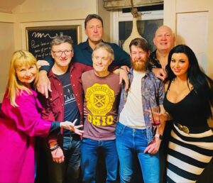 Siân Lloyd Instagram - Ladies & Gentlemen, I give you THE band Take This! We joyously rocked the night away with them over Easter @ploughandharrowmurton and had such a grrrreat  time. Big thanks to head honcho there @nick_jones_creates for arranging this charity gig with @mick_o_ruddock to raise funds for cancer care @velindrecc 👏 Oh what a night! 🎶🎶🎶🎸🥁🎤
