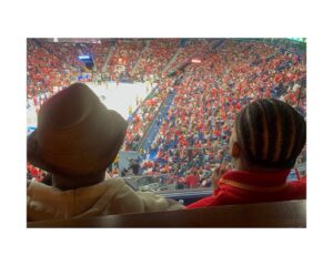 Sibil Fox Richardson Instagram - We dreamed of moments like this…

S/O, @rich_smiles, for treating the family to the #PelicansNBA game this weekend for our 27th wedding anniversary! Love you all always! 

#FoxRich
 #FoxandRob
 #FamilyLove
 #pelicansgameday #FamilyisEverything