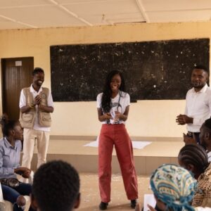 Sibongile Mlambo Instagram - Peacebuilding begins with sharing stories, connecting, and building community. Just ask Cedric Bishano, founder of the World Refuge Film Academy and member of the Rotaract Club of Nakivale, Uganda.

World Refuge Film Academy is a refugee-based organization teaching attendees filmmaking skills and healing trauma through storytelling. Since its foundation in 2017 the academy has trained and empowered over 300 people. Last September, actress @Sibongile Mlambo visited the academy to lead a creative workshop. 

This #PeaceDay, we're celebrating connection and creativity as an act of peacebuilding. How do you build peace in your community?