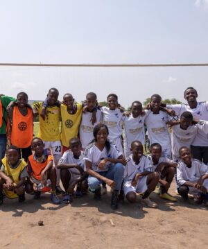 Sibongile Mlambo Instagram - Who's NOT hyped about the World Cup right now?! Soccer is the sport that single-handedly brings the world together - literally. 

While visiting Nakivale Refugee Settlement in Uganda with @rotaryinternational, I was assigned a team and we won! I experienced how a simple soccer ball can bridge together peace and much needed support between distinct communities. 

#playon #peace #soccerforall #worldcup #rotaract #rotary #rotaryinternational #advocate #africa #humanitarian #aid #flashbackfriday #uganda
