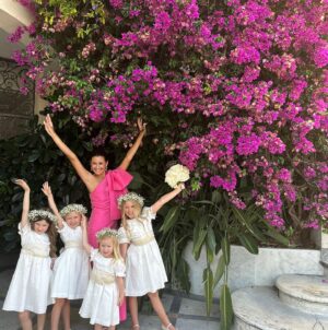 Sibylla Deen Instagram - I think that finding the right person to share your life with takes soooo much luck, faith and perseverance. But you two! You are testament. When it’s meant to be it is … You couldn’t be more perfectly suited. And celebrating your love still warms my heart. Thank you for making me a part of your family. Amee has been my friend for life but now I have Adrian too. You are both infectious and full of joy. May we drink espresso, swim in pasta and drown in Parmigano till the end of our days. Tutto l'amore del mondo Mr and Mrs Banks. 🩷 @bambievans