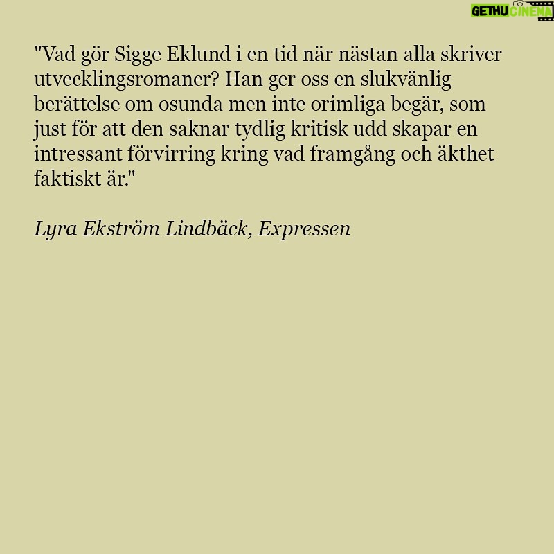 Sigge Eklund - 4K Likes - Från och med idag finns Gruppen tillgänglig som ljudbok, inläst av Livia Millhagen! Tack alla som läser och lyssnar!!!! ❤️