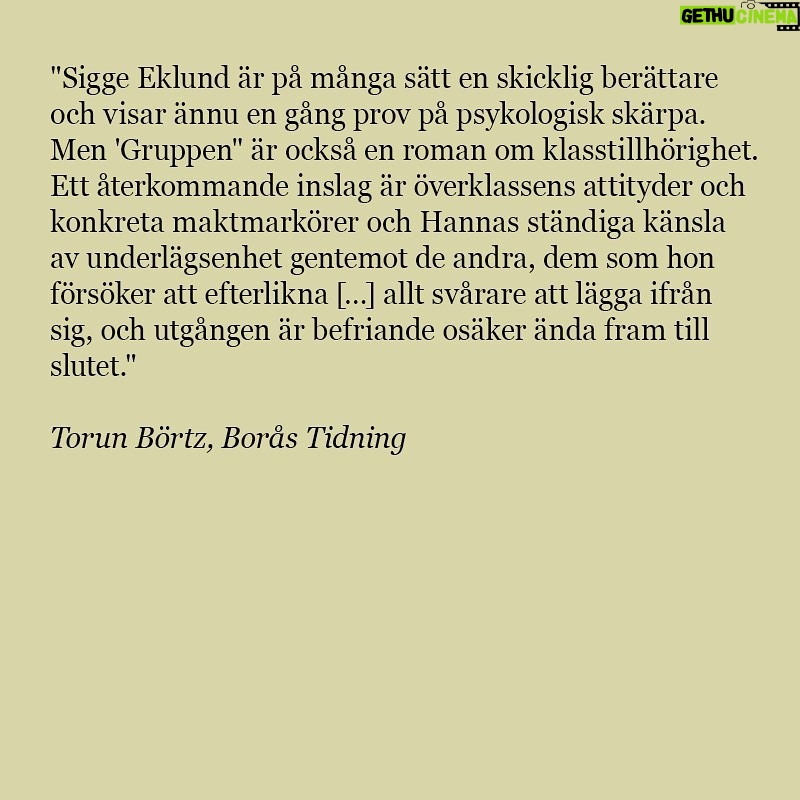 Sigge Eklund - 4K Likes - Från och med idag finns Gruppen tillgänglig som ljudbok, inläst av Livia Millhagen! Tack alla som läser och lyssnar!!!! ❤️