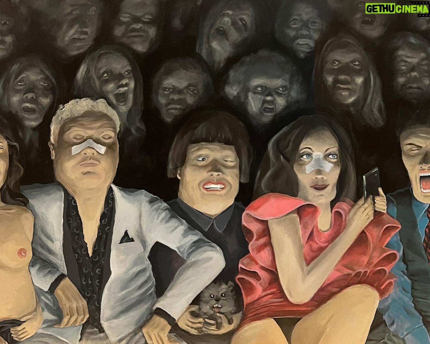 Sigge Eklund - 5K Likes - Front Row I, akryl. 240x200 cm. Pris: 12.000.000 kr
