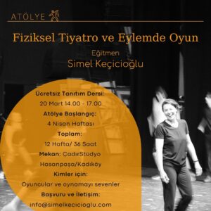 Simel Keçicioğlu Instagram - 📣📢📣📢 Beklenen atölye sonunda başlıyor! 20 Mart’ta ücretsiz deneme dersine herkes davetlidir! Atölye başlangıç tarihi 4 Nisan haftası olacaktır. Mekan kapasitesi nedeniyle kontenjan sınırlıdır. Deneme dersi için lütfen rezervasyon yaptırın. 
Atölye içeriği ve eğitmen hakkında bilgi için lütfen kaydırın 👉🏻👍🏻
Detaylı bilgi ve başvuru: info@simelkecicioglu.com