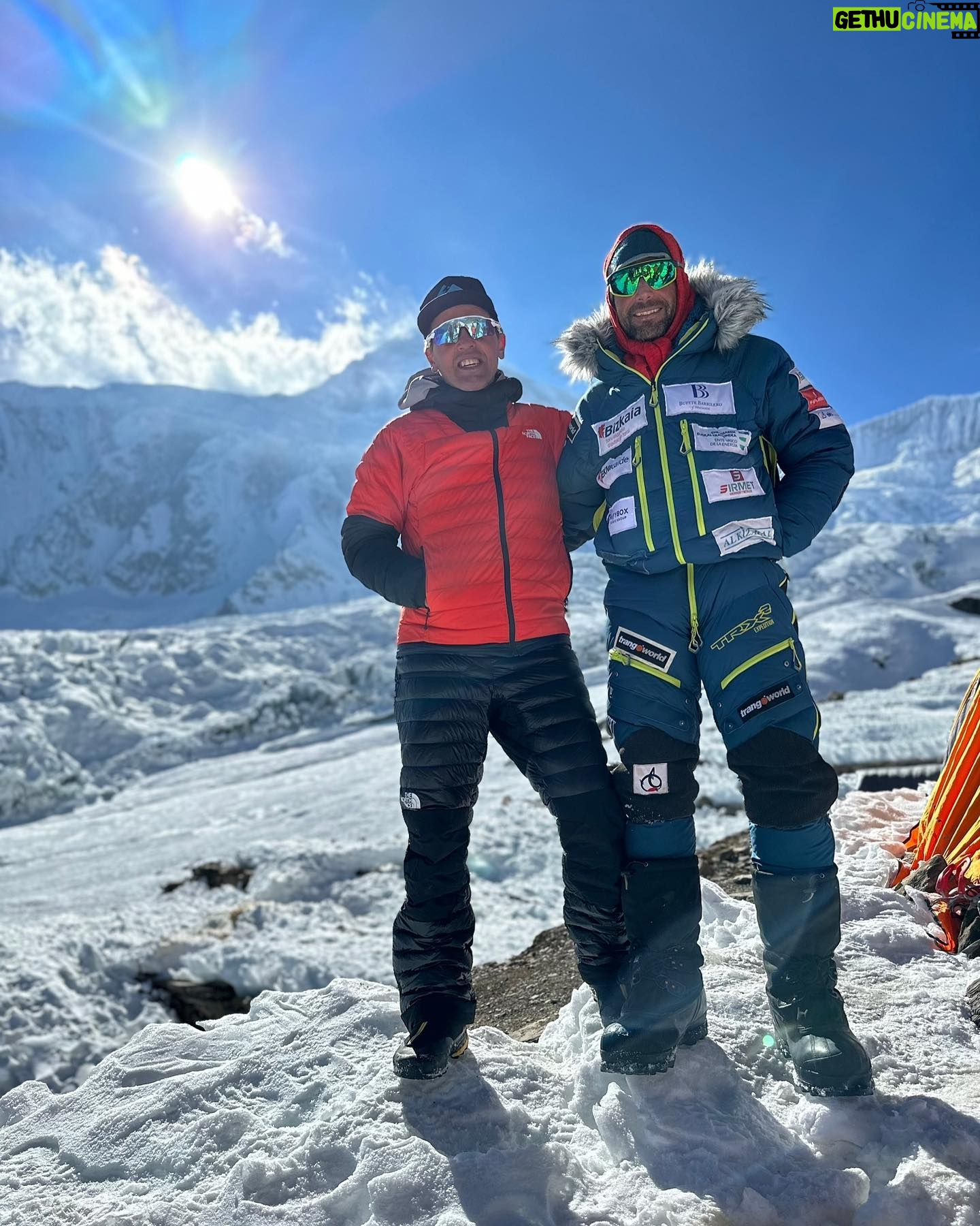 Simone Moro - 7.8K Likes - A quick update from the Manaslu BC:
Conditions are very good although there are very strong winds on the mountain.
With @alextxikon
_______________________________
• MANASLU WINTER EXPEDITION •
#manaslu #manaslu2023 #manasluwinterexpedition
#NeverStopExploring
• Theme:
#SimoneMoroAlpinist
• Sponsored by:
@thenorthface @lasportivagram @garminitaly @camp1889outdoor @dfsportspecialist @gruppo_autotorino @somainitalia @lamantafoods @framar.spa @altitudehelicopters @thenorthfaceIT @thenorthface_climb
• Managed by:
@mariannazanatta @sportsandbeyondagency