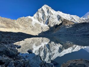 Simone Moro Instagram - Pumori (7138 mt.), we are coming to enjoy your beauty. Be kind to us 😇

#HimalayanExpeditionTNF 
🎞️ @thenorthface 

_____________________________
#NeverStopExploring

• Theme:
#SimoneMoroAlpinist
• Sponsored by:
@thenorthface @lasportivagram @garminitaly @camp1889outdoor @dfsportspecialist @gruppo_autotorino @somainitalia @lamantafoods @framar.spa @altitudehelicopters @thenorthfaceIT @thenorthface_climb
• Managed by:
@mariannazanatta @sportsandbeyondagency