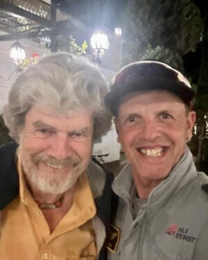 Simone Moro Instagram - When your myth and role model becomes over time a close friend, you have one more reason to be happy.

@reinholdmessner_official 
_______________________________
#NeverStopExploring

• Theme:
#SimoneMoroAlpinist
• Sponsored by:
@thenorthface @lasportivagram @garminitaly @camp1889outdoor @dfsportspecialist @gruppo_autotorino @somainitalia @lamantafoods @framar.spa @altitudehelicopters @thenorthfaceIT @thenorthface_climb
• Managed by:
@mariannazanatta @sportsandbeyondagency