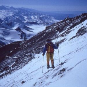 Simone Moro Instagram - In 1993, together with Lorenzo Mazzoleni, I achieved the winter ascent of Aconcagua (6962 m.) the first in one day, just thirteen hours, along the normal route, after a dramatic alpine style attempt on the south face till 6000 meter. A few days earlier we had also achieved the winter ascent of  Cerro Mirador. It all happened in these days... Yet, after 30 years and 70 expeditions, it's curious how I can't recall the exact days of such achievements that meant so much to me. It was my second expedition and the beginning of my career in winter exploration. 
_______________________________
#NeverStopExploring

• Theme:
#SimoneMoroAlpinist
• Sponsored by:
@thenorthface @lasportivagram @garminitaly @camp1889outdoor @dfsportspecialist @gruppo_autotorino @somainitalia @lamantafoods @framar.spa @altitudehelicopters @thenorthfaceIT @thenorthface_climb
• Managed by:
@mariannazanatta @sportsandbeyondagency