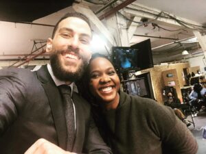 Sipiwe Moyo Instagram - @zeekozaki is a prince among men. EVEN MORE charming, fun, and cheeky than his character #OA - he (along with the rest of the cast) was so welcoming. Just the kind of #SERIESREGULAR a nervous #GUESTSTAR like me could hope to work with. He made me feel a part of the #fbifamily in my short time there. And DAMN can that man can wear a suit! 😎 
.
.
.

#fbicbs @fbicbs #cbs #paramountplus #oa #maggiebell #tiffanywallace #stuartscola #adeola #sipiwemoyo #oitnb #oitnb #thefbis #fbifam #fbifamily #fbimostwanted #fbiinternational #zeekozaki @wolfentertainment #oa