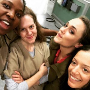Sipiwe Moyo Instagram - Did anyone else peep 🐣 @alicekremelberg in @trialofchicago7 ...She worked that sassy 60s pout,ok?! 👏🏿👏🏿👏🏿 Come through @sagawards ...proud of my girl and miss my #orangefamily ❤️🍊❤️
.
.
.
.
.
#oitnb #netflix #oitnbseason6 #oitnbseason7 #bts #orangeforever #oitnbseriesfinale #adeola  @oitnb @netflix #adeolaaddict #dblock #jail #tothemax #prison #kickball #oitnbseason6finale #orangefamily #orangeisthenewblack #alicekremelberg #danaberger #shirleyroeca