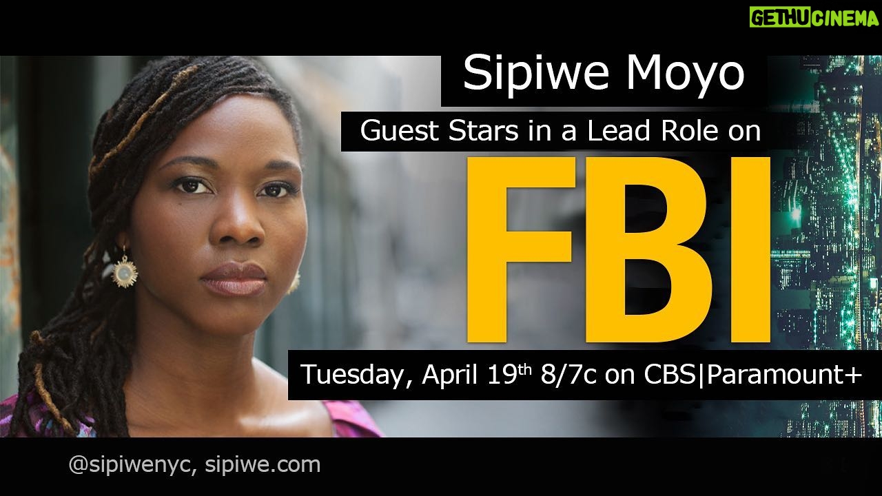Sipiwe Moyo - 276 Likes - Next Tuesday! Get into it 🔥It’s gonna be intense @fbicbs 🚨
.
.
.
.
.
#fbicbs @fbicbs #cbs #paramountplus #oa #maggiebell #tiffanywallace #stuartscola #adeola #sipiwemoyo #oitnb #oitnb #thefbis #fbifam #fbifamily #fbimostwanted #fbiinternational #workingactor