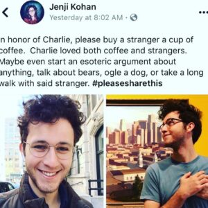 Sipiwe Moyo Instagram - In honor of Charlie Noxon, the beloved son of @ijnej, buy a stranger a cup of coffee, engage with them, open up your heart to being loving, thoughtful, and curious, as this bright young man was. Let his memory be a blessing to you and to others ❤️❤️❤️
.
.
.
This is Kat whom I met at @theablebaker — I told her why I wanted to buy her coffee and she immediately expressed her condolences to @ijnej and your family...she spoke about her own sons and how much she loves them..after speaking a little longer we learned that we’d both experienced losing our fathers and a sibling and shared the pain of that and then a heartfelt hug and a tender moment. A stranger is my friend now because of Charlie ❤️❤️❤️
.
.
.
.
.
.
.
.
.
.
.
.
.
.
.
.
.
.
.
.
.
.
.
.

#oitnb #loss #grief #jenjikohan #charlienoxon #love #strangers #coffee #netflix @oitnb @netflix #adeola #orangeforever
