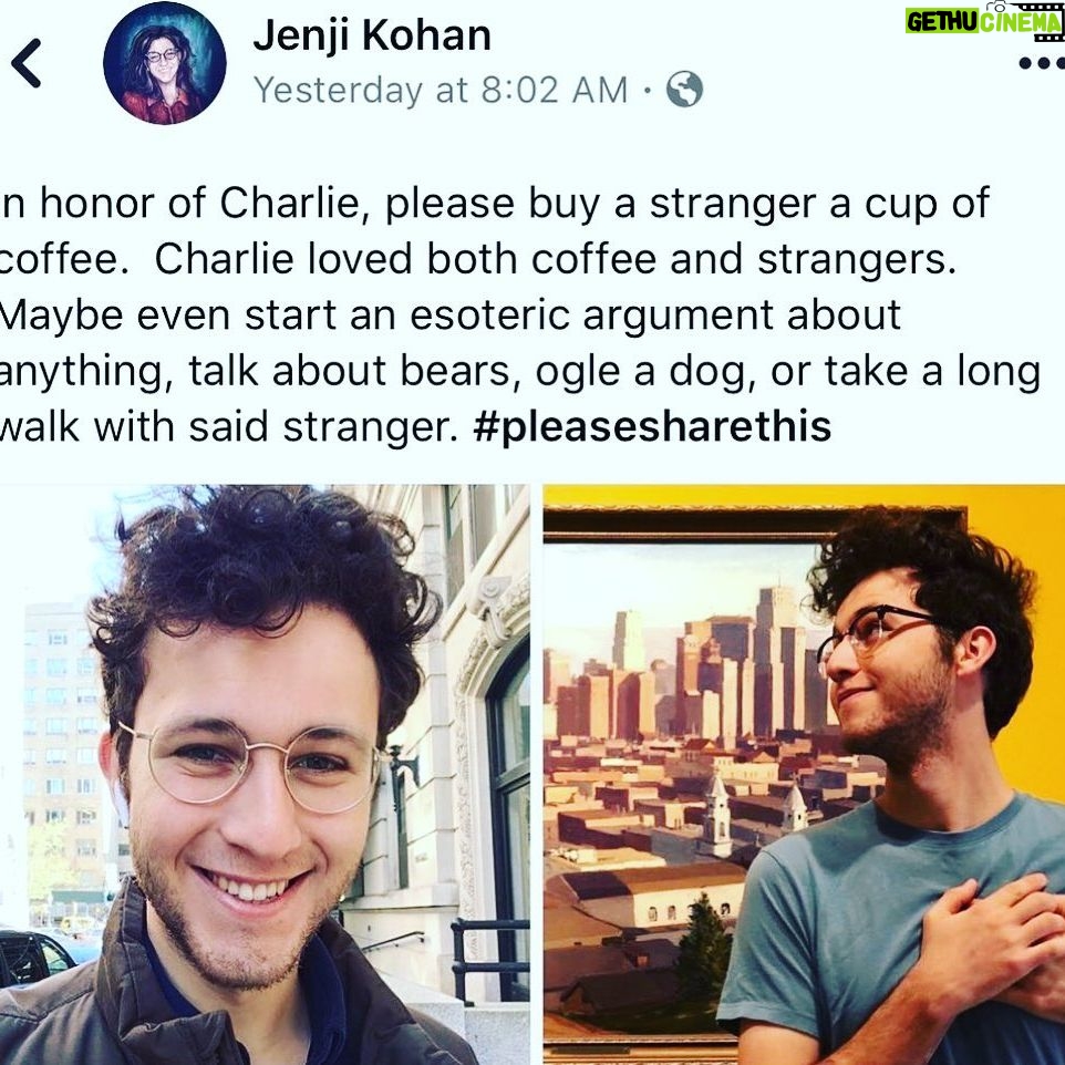 Sipiwe Moyo - 387 Likes - In honor of Charlie Noxon, the beloved son of @ijnej, buy a stranger a cup of coffee, engage with them, open up your heart to being loving, thoughtful, and curious, as this bright young man was. Let his memory be a blessing to you and to others ❤️❤️❤️
.
.
.
This is Kat whom I met at @theablebaker — I told her why I wanted to buy her coffee and she immediately expressed her condolences to @ijnej and your family...she spoke about her own sons and how much she loves them..after speaking a little longer we learned that we’d both experienced losing our fathers and a sibling and shared the pain of that and then a heartfelt hug and a tender moment. A stranger is my friend now because of Charlie ❤️❤️❤️
.
.
.
.
.
.
.
.
.
.
.
.
.
.
.
.
.
.
.
.
.
.
.
.
#oitnb #loss #grief #jenjikohan #charlienoxon #love #strangers #coffee #netflix @oitnb @netflix #adeola #orangeforever
