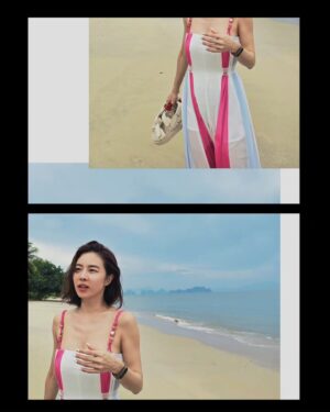 Sirin Horwang Instagram - Take a breathe and listen to the waves 
🌍🌊💧🌊
@janesuda_collection