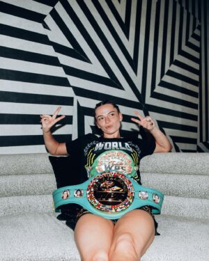 Skye Nicolson Instagram - 10-0 & world champion 👑 I fight those rounds alone but behind me I have an army. Thank you to the very very special people in my life that are on this journey with me day in and day out. My team, my family, my friends. I am so incredibly blessed & grateful. And all the amazing people around the world who tune in, follow along, support me and send all the positive energy in messages and comments online, thank you 🙏🥹❤️ 

Thank you to my very accomplished and talented opponent @_sarahmahfoud for sharing the ring with me and being a great dance partner 🤝 

I have not shown the world even a fraction of my capabilities yet and that only excites me more for the future- there is so much more to come. We’re just getting started baby! 😎