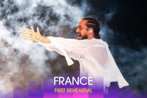 Slimane Nebchi Instagram - Je rejoue la scène… That’s how good Slimane’s first rehearsal was 🇫🇷 #Eurovision2024