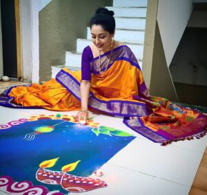 Snigdha Akolkar Instagram - 🪔Hope you had a lovely Diwali this year. Mine was simple green Diwali. Avoided firecrackers, skipped shopping, planted a greeting card which had basil seeds in it. I'm glad that environmental awareness is growing, we are more careful about minimising our waste. 
What did you do this Diwali!!