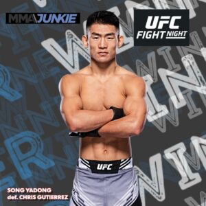 Song Yadong Instagram - Song Yadong wins the main event vs. Chris Gutierrez by 50-45, 50-44, 50-44 decision #UFCVegas83

🔗 FULL STORY IN BIO