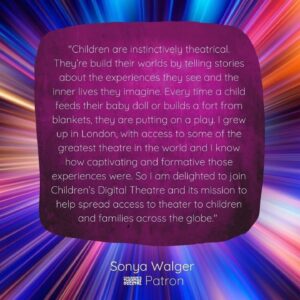 Sonya Walger Instagram - I’m honoured and delighted to be a part of the @childrenstheatredigital. A fantastic startup that provides an online space to find and watch quality content made for children.

I love everything what they stand for ❤️