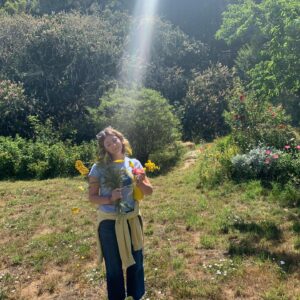 Sophia Mitri Schloss Instagram - happy campers (who didn’t do much camping)