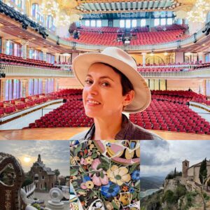 Sophie Jovillard Instagram - Ça sent les vacances avec nos @echappees_belles estivales ☀️

On (re) part ensemble en Catalogne samedi soir ! 

Viens je t’emmène…. @echappees_belles @france5 @france.tv #catalogne #catalonia #voyage #decouverte #tv #tvshow @bo_travail