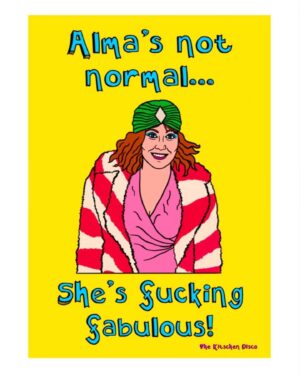 Sophie Willan Instagram - Thank you @thekitchendisco for this fabulous piccy! A lovely way to celebrate the final episode of #AlmasNotNormal on @bbctwo at 10pm TONIGHT! 

#Repost @thekitschendisco
・・・
Anyway! 😅😂 Have you watched Alma’s Not Normal yet? It’s bloody genius, it’s on BBC2, Mondays at 10pm, the last episode airs tonight but the whole lot is on the iplayer - it’s clever, entertaining, thought provoking, heartbreaking, joyous and absolutely laugh-out-loud funny!!

#almasnotnormal #mondayfunday #lovinlife #mysocalledlife #glamour #illustration #manchesterartists #manchestercreatives #popculture #popcultureart #thekitschendisco