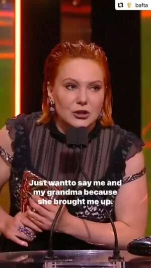 Sophie Willan Instagram - There should be another @bafta given to the editting team who managed to seamlessly edit all the profanities out of my speech!! 😱😬😍😂