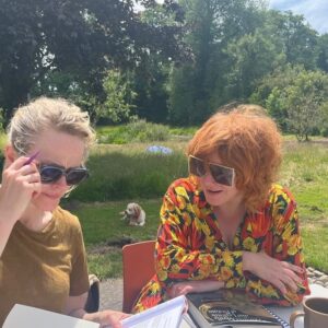 Sophie Willan Instagram - Exciting stuff bubbling away in the creative cauldron with this wonderful witchy woman  #maxinepeake #sophiewillan #womenincomedy #scriptwriting