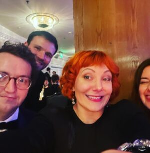 Sophie Willan Instagram - Had a wonderful night with team Alma! And WE BLOODY WON!! #AlmasNotNormal #BestComedyProgramme #TheBroadcastAwards