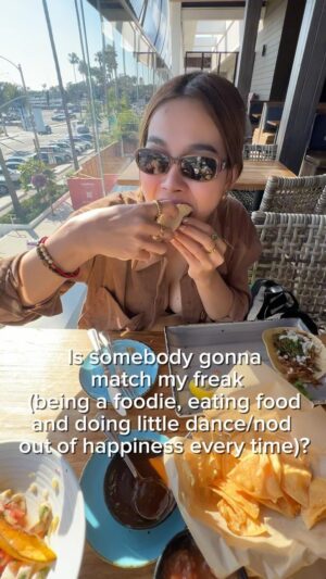 Sovattey Sary Instagram - They call me Food Monster for a reason 🥹😋 My soulmate has to have the same habit 😅