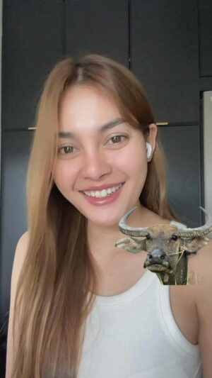 Sovattey Sary Instagram - 🇰🇭 Just for fun 😂 Words & phrase breakdown 👇 
- La ngong/L’ngong: Stupid
- Doch: like/same as
- Ka bey: Buffalo
- Ah ke banh…? 🤣🔫