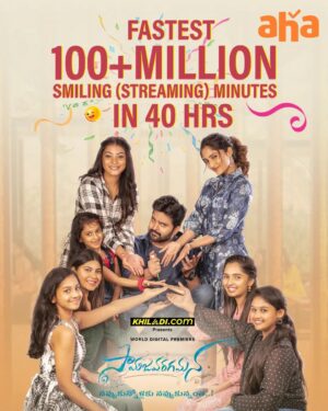 Sree Vishnu Instagram - #Samajavaragamana Breaking OTT Records on @ahavideoin and how!
One of the fastest to clock 100 Million minutes in less than 40 hours.🎖️🎖️🎖️
Are you part of these 100 Million smiles yet? 
Go watch now...😊

#SamajavaragamanaOnAHA Streaming Now

@sreevishnu29 @reba_john @ramabbaraju @anilsunkara1 @rajdanda @balajigutta @gopisundar__official @raam_dop @chotakprasad @bhanu.bogavarupu @nandusavirigana @brahma_kadali @hasyamovies @akentsofficial @anilandbhanu @ursvamsishekar @realkhiladiofficial