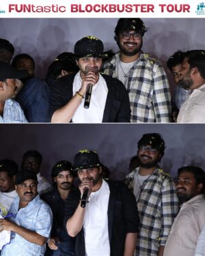 Sree Vishnu Instagram - Thankful to one and all for the love you have shown during the FUNtastic Blockbuster tour Day-2 ❤️‍🔥 #samajavaragamana 

#kurnool #Kadapa #anantapur 🤩💥 

@ramabbaraju @reba_john @akentsofficial @hasyamovies