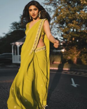 Sreeleela Instagram - Draping you in my dreams ✨
.
.
.
.
.
.
Wearing @madzinlabel 
Jewels @karnikajewelshyd 
Styled by @malkitjgill 
Team @sreevardhan_keto 
Shot by - @abhimanyu_mahaveer