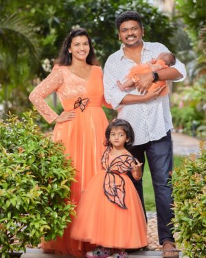 Sridevi Ashok Instagram - Wishing our Little Bundle of Joy A Happy Birthday. 
@sitara_chintala we are so grateful to God that He chose us to be your parents. There is no greater love. Happy Birthday dear @sitara_chintala 🥰 ❤️

Mom and Daughters Combo dress : @vika.label 

@divrams thank you so much for always being there for us 🫶🥰👼