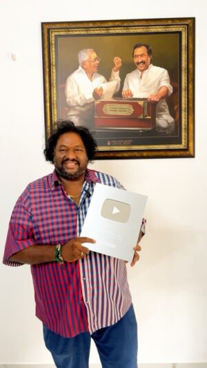 Srikanth Deva Instagram - 🫰🏻I just wanted to take a moment to express my deepest gratitude to all of you, my incredible followers, fans, and supporters. ♥️Words can’t fully capture how thankful I am for each and every one of you. 

🤝Receiving the silver button from YouTube. it wouldn’t have been possible without your unwavering support and encouragement. Your likes, comments, and shares have meant the world to me and have motivated me to keep creating content that you enjoy.🤗

🫡I am truly humbled by the love and support you have shown me throughout this journey. Your belief in me has given me the strength to push myself and strive for excellence. 🌟

🙌🏻Thank you for being a part of my YouTube family. 😌I am beyond grateful for your continued support, and I promise to keep bringing you engaging and exciting content. Together, we can achieve even greater milestones!🌠

#youtube #silverbutton #100ksubscribers #srikanthdeva #srikanthdevamusic #srikanthdevamusical #srikanthdevasongs #srikanthdevafans #srikanthdevahits