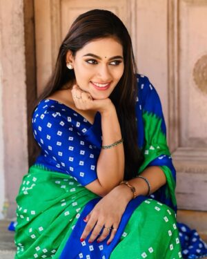Sriya Surendran Instagram - Call it Saree love affair ❤️
.
.
.
#saree #shoot #serial #chellamma #megha #vijatv #happiness #goodtimes #viral #trending #tamil #malayali #chennai #artist #actor #arts #location #set #love #passion #professional #happiness #smile